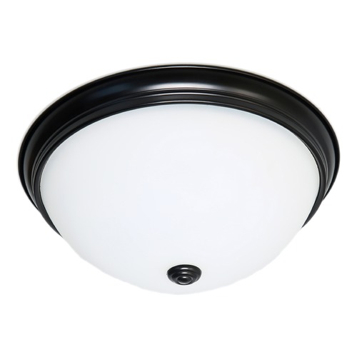 Mahogany Bronze LED Flush Mount by Satco Lighting