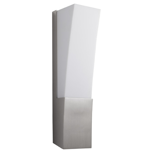 Oxygen Crescent Small LED Wall Sconce in Satin Nickel by Oxygen Lighting 3-512-24