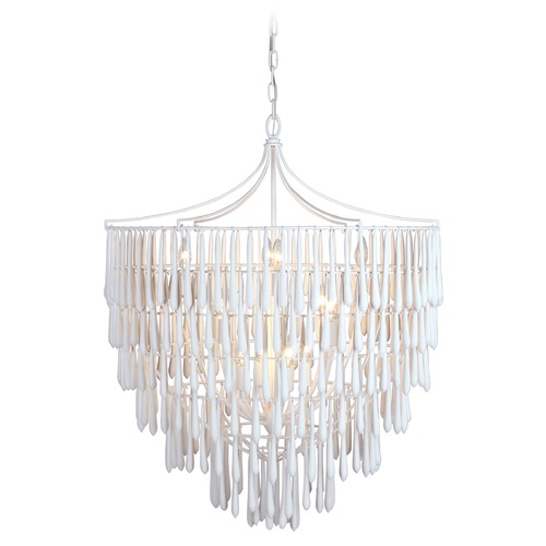Visual Comfort Signature Collection Julie Neill Vacarro Chandelier in Plaster White by Visual Comfort Signature JN5132PW