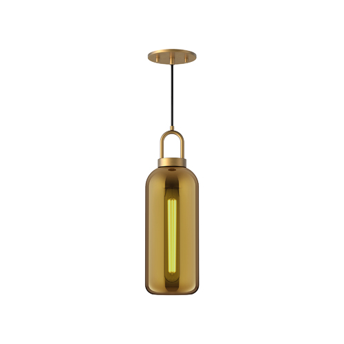 Alora Lighting Soji 15-Inch Pendant in Aged Gold & Copper by Alora Lighting PD401505AGCP