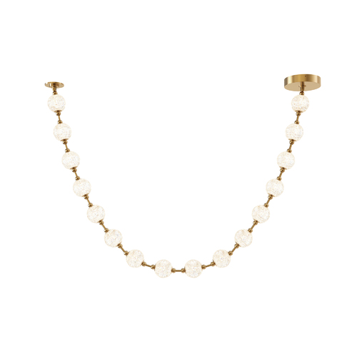 Marni 115-Inch Pendant in Natural Brass by Alora Lighting