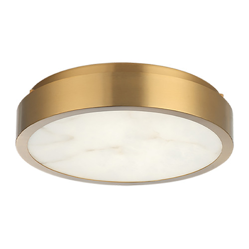 Marblestone Aged Gold Brass LED Flush Mount by Matteo Lighting