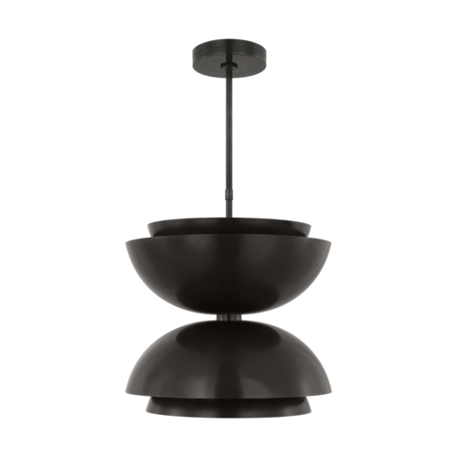 Visual Comfort Modern Collection Visual Comfort Modern Collection Shanti Dark Bronze LED Pendant Light SLPD13227BZ