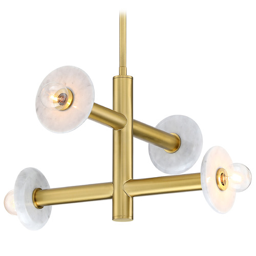 Designers Fountain Fina Brushed Gold Semi-Flushmount Light