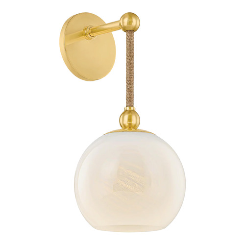 Mitzi Cora Aged Brass Single Light Wall Sconce