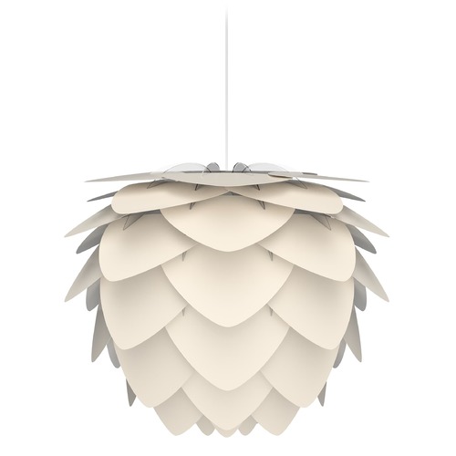 UMAGE White Pendant Light with Pearl White Metal Shade 2127_4007