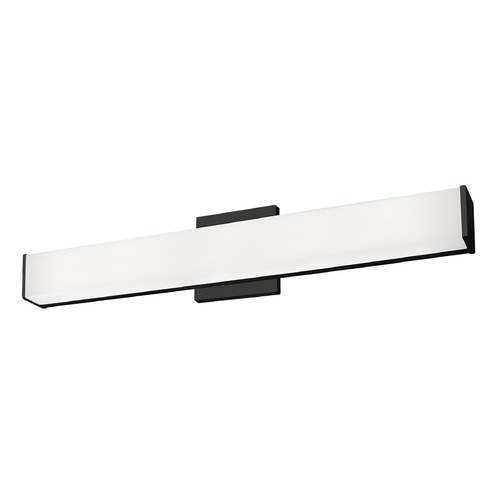 Modern Black LED Bathroom Light with White Shade 3000K 1615LM by Kuzco Lighting