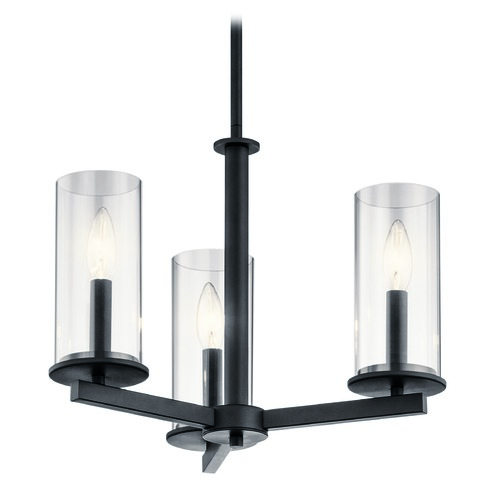 Kichler Lighting Crosby 18-Inch Black Chandelier by Kichler Lighting 43997BK