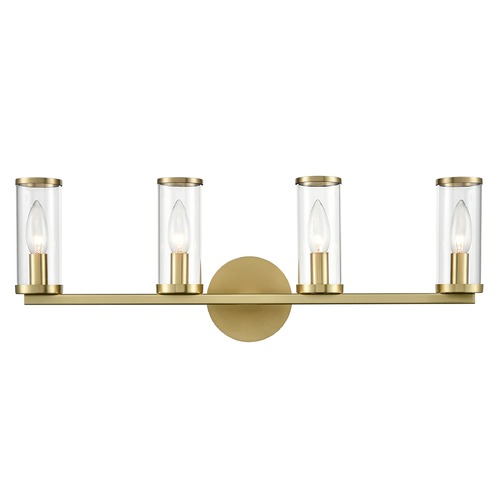 Revolve Natural Brass Bathroom Light by Alora Lighting