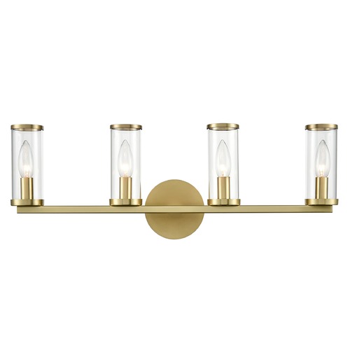 Alora Lighting Revolve Natural Brass Bathroom Light by Alora Lighting WV309044NBCG