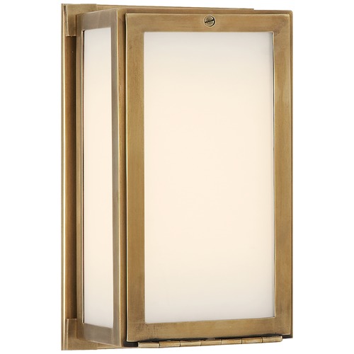 Visual Comfort Signature Collection Thomas OBrien Mercer Short Box Light in Brass by Visual Comfort Signature TOB2003HAB