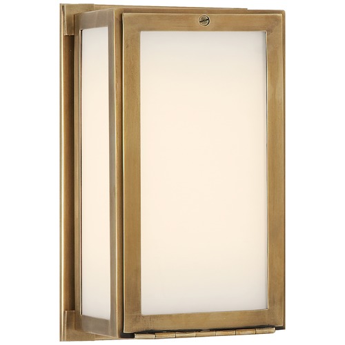 Thomas OBrien Mercer Short Box Light in Brass by Visual Comfort Signature