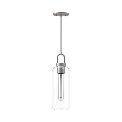 Alora Lighting Soji 15-Inch Pendant in Brushed Nickel & Clear by Alora Lighting PD401505BNCL