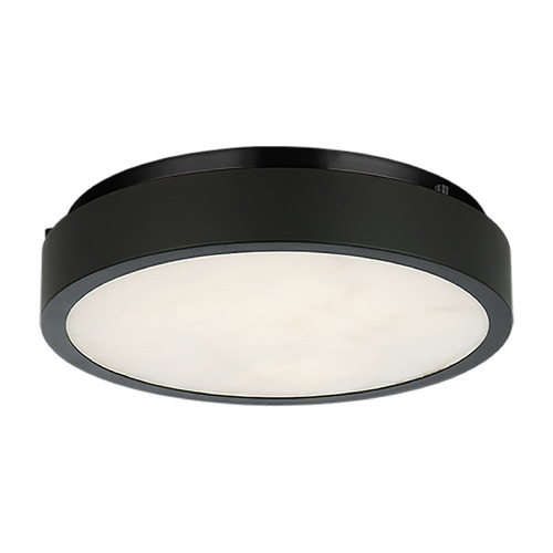 Marblestone Matte Black LED Flush Mount by Matteo Lighting