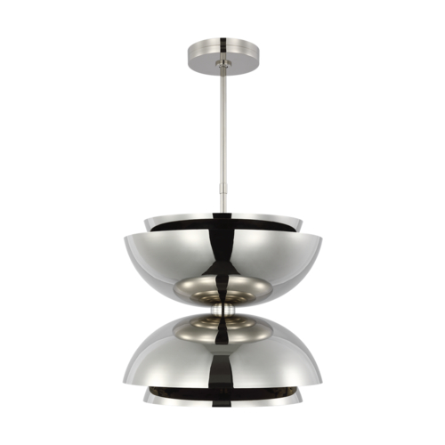 Visual Comfort Modern Collection Visual Comfort Modern Collection Shanti Polished Nickel LED Pendant Light SLPD13227N