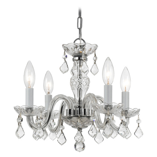 Crystorama Lighting Traditional Crystal Polished Chrome Crystal Chandelier