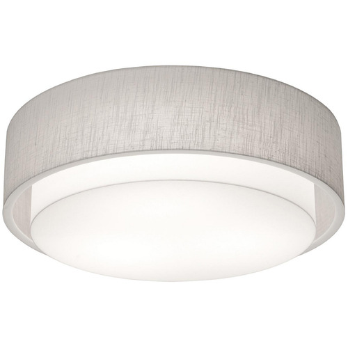 Afx Lighting Sanibel Linen White LED Flushmount Light