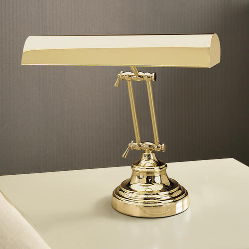 Upright Piano Lamp in Polished Brass by House of Troy Lighting