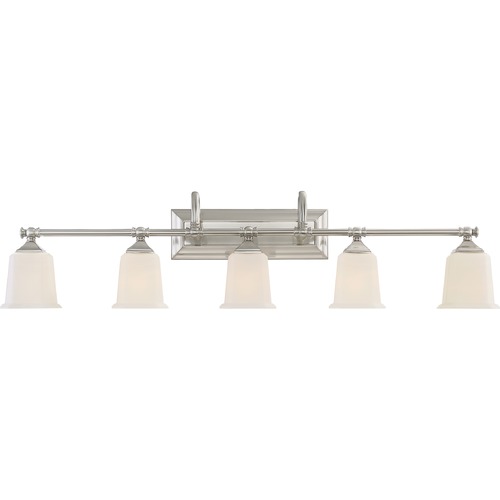 Nicholas Brushed Nickel Bathroom Light by Quoizel Lighting