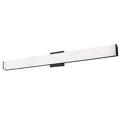 Modern Black LED Bathroom Light with White Shade 3000K 2140LM by Kuzco Lighting
