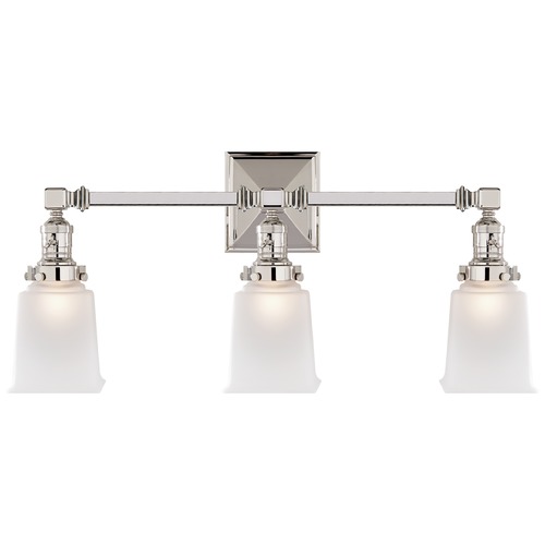 Visual Comfort Signature Collection E.F. Chapman Boston 3-Light in Polished Nickel by Visual Comfort Signature SL2943PNFG