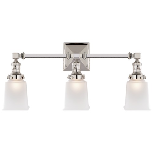 Visual Comfort Signature Collection E.F. Chapman Boston 3-Light in Polished Nickel by Visual Comfort Signature SL2943PNFG