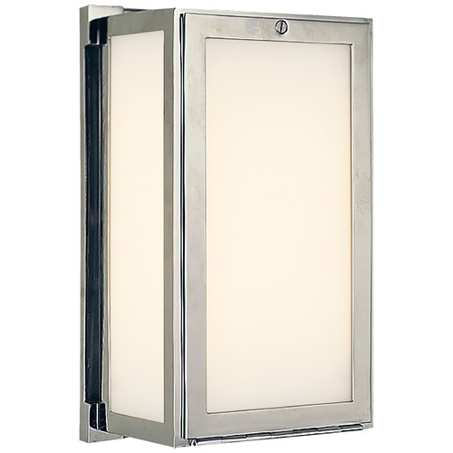 Visual Comfort Signature Collection Thomas OBrien Mercer Short Box Light in Nickel by Visual Comfort Signature TOB2003PN