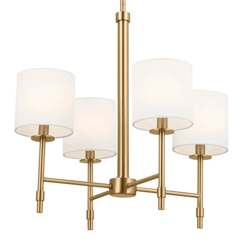 Ali 20-Inch Chandelier with Fabric Shades in Brass by Kichler Lighting