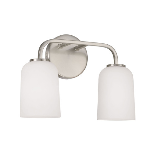 HomePlace by Capital Lighting Lawson 13.75-In Bath Light in Nickel by HomePlace by Capital Lighting 148821BN-542
