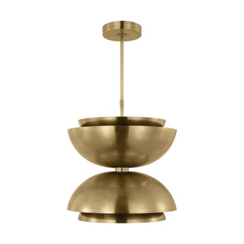 Visual Comfort Modern Collection Visual Comfort Modern Collection Shanti Natural Brass LED Pendant Light SLPD13227NB