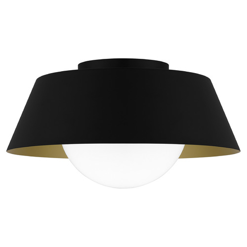 Quoizel Lighting Damascus Matte Black Flushmount Light