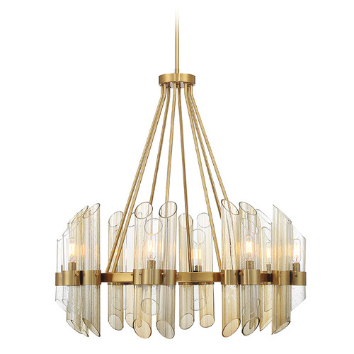 Savoy House Lighting Biltmore Warm Brass Chandelier