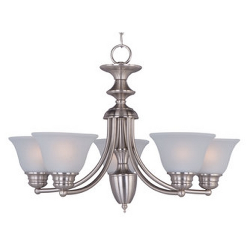 Maxim Lighting Maxim Lighting Malaga Satin Nickel Chandelier 2699FTSN