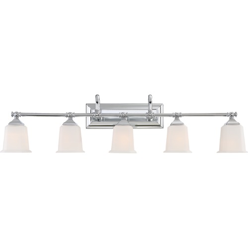 Nicholas Polished Chrome Bathroom Light by Quoizel Lighting