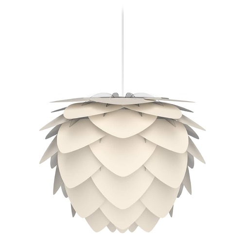 UMAGE White Pendant Light with Pearl White Metal Shade 2128_4007