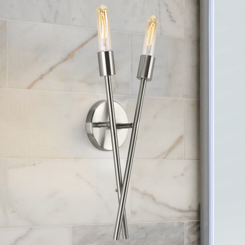 Astra Brushed Nickel Sconce by Progress Lighting
