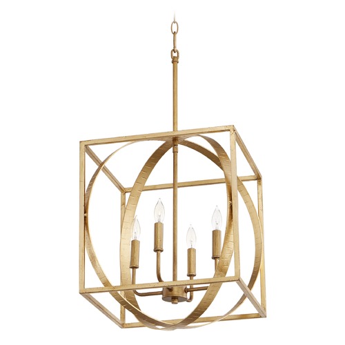 Gold Leaf Pendant by Quorum Lighting