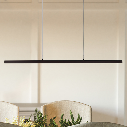 Modern Black LED Pendant with Frosted Shade 3000K 1609LM by Kuzco Lighting