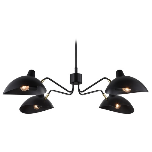 Matteo Lighting Droid Bronze & Brushed Gold Pendant by Matteo Lighting C57904BZ