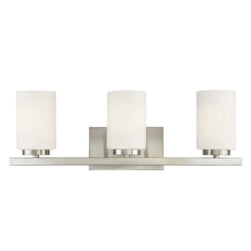 24-Inch Vanity Light in Brushed Nickel by Meridian