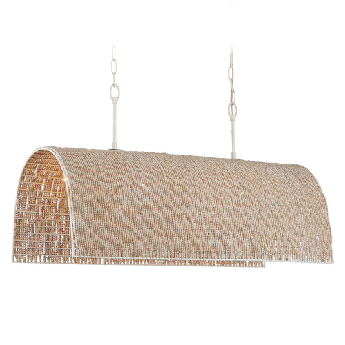 Currey and Company Lighting Currey and Company Aztec Natural / White Island Light 9000-1095