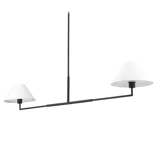 Z-Lite Leila Matte Black Island Light
