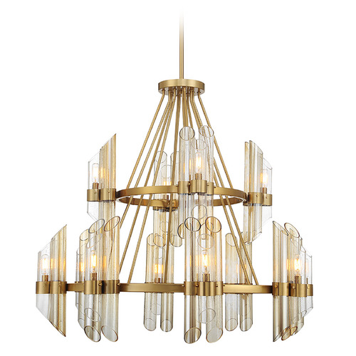 Savoy House Lighting Biltmore Warm Brass Chandelier