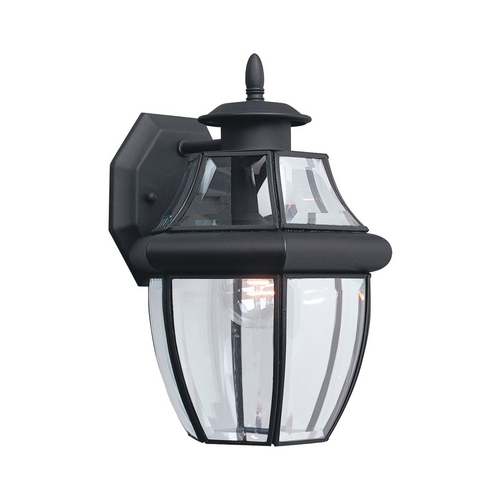 Generation Lighting Lancaster Outdoor Wall Light in Black by Generation Lighting 8038-12