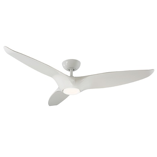 Modern Forms by WAC Lighting Morpheus 60-Inch LED Outdoor Fan in Gloss White by Modern Forms FR-W1813-60L-35-GW