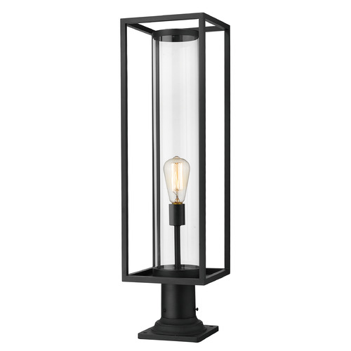 Z-Lite Dunbroch Black Post Light by Z-Lite 584PHBR-533PM-BK