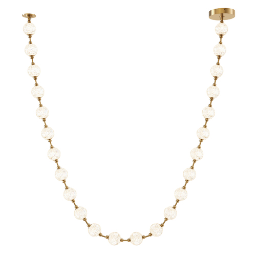 Marni 171.50-Inch Pendant in Natural Brass by Alora Lighting