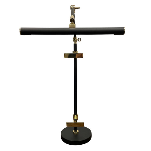 House Of Troy River North Black / Polished Brass LED Task / Reading Lamp