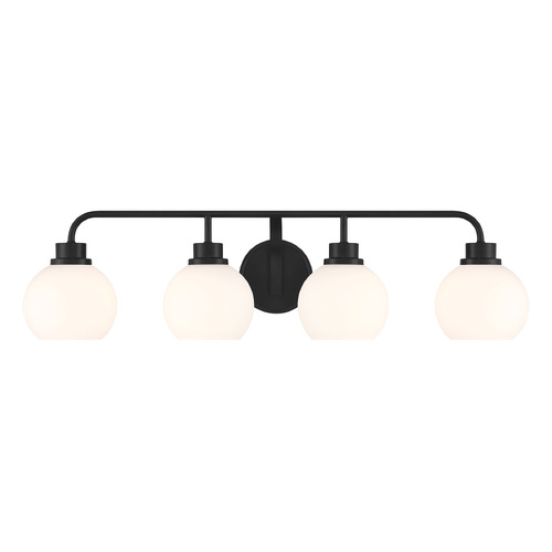 Meridian Matte Black Bathroom Light