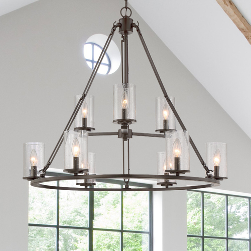 Quoizel Lighting Buchanan 33-Inch Wide Chandelier in Western Bronze by Quoizel Lighting BCN5009WT